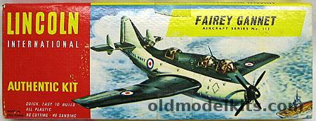 Lincoln 1/72 Fairey Gannet, 112 plastic model kit